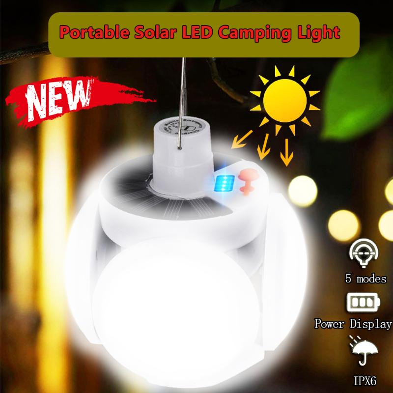 

Portable Solar 42LED Camping Light Solar Emergency DC Rechargeable Lantern Camping Light Night Lamp BBQ Trip LED Garage