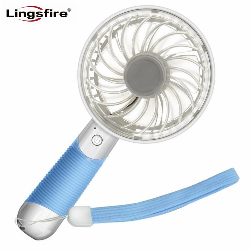 

Mini Portable Handheld Fan Rechargeable Cooling USB Fan Desktop Table Powered by 18650 Li Battery for Home Office Outdoor