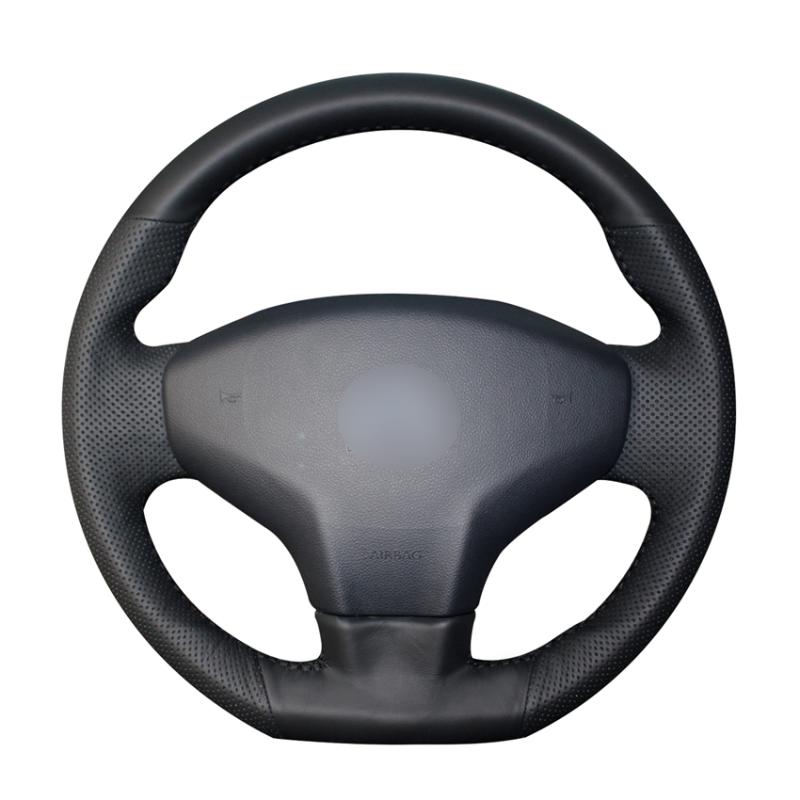 

Hand-stitched Black PU Artificial Leather Car Steering Wheel Covers Wrap for Elysee C-Elysee 2014 New Elysee 301