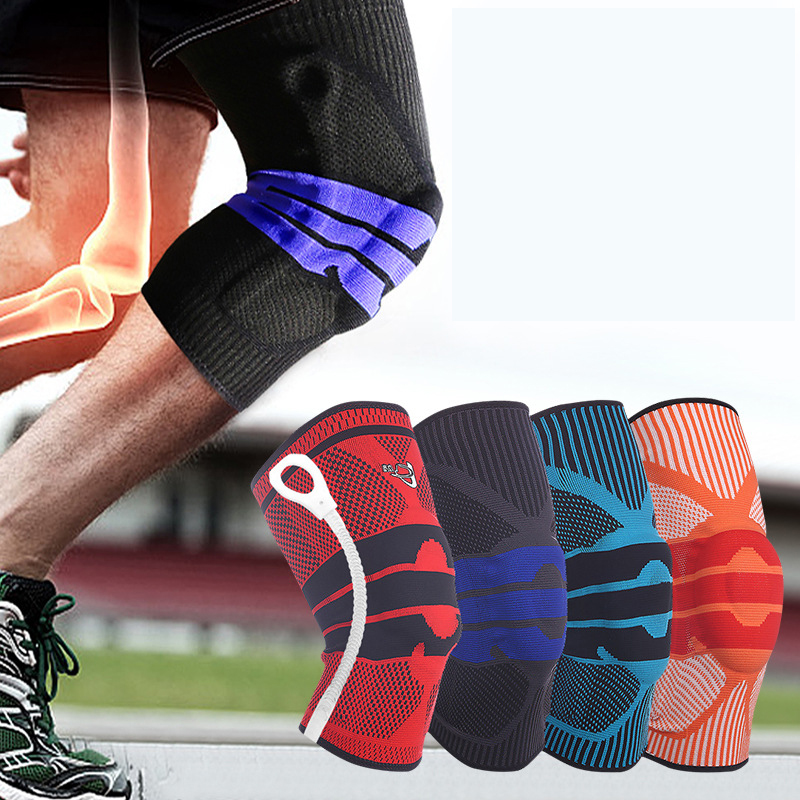 

1PCS Sports Knee Pads Support Bracket Kneecap Silicone Spring Protector Brace Basketball Running Dance Kneepad Tactical Kneecap