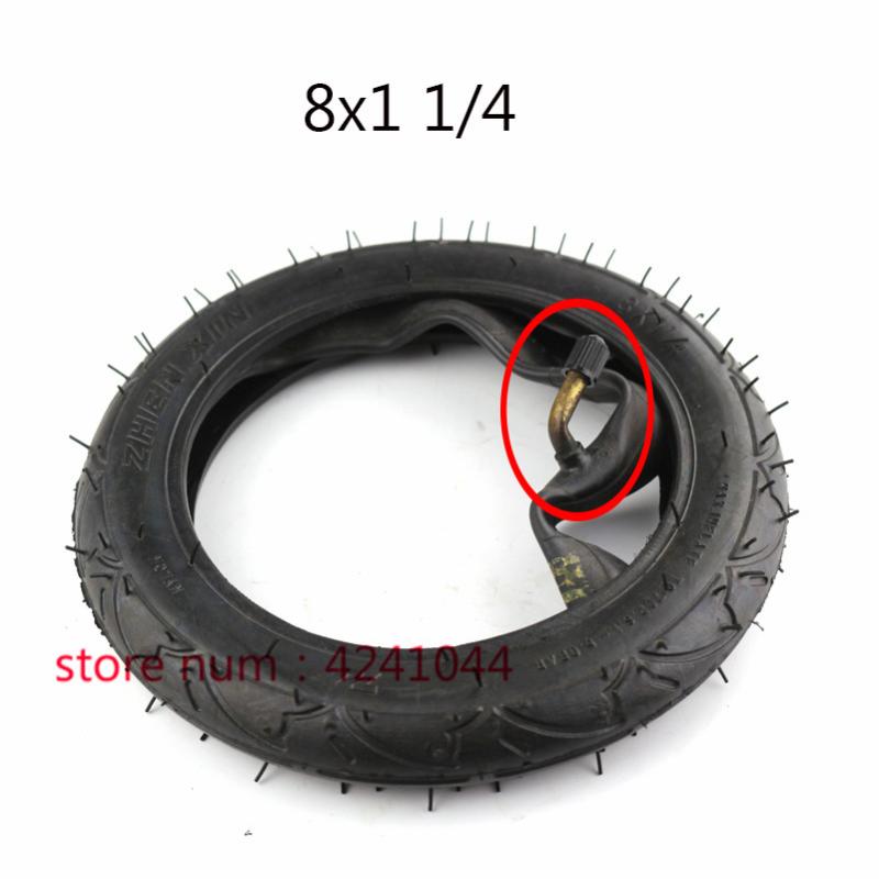 

Free shipping 8X1 1/4 Scooter Tire & Inner Tube Set Bent Valve Suits Bike Electric / Gas Scooter Tyre 8 inch tyre