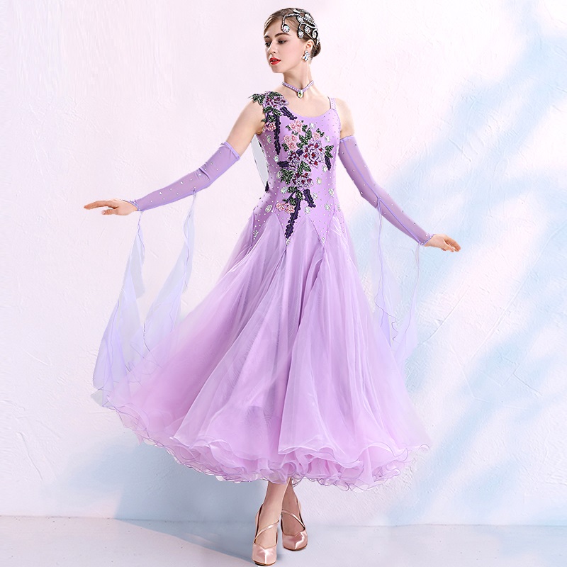 

Embroidery ballroom dance dresses fringe dance costumes ballroom rumba dresses for dancing clothes long swing waltz dress rosy, Red
