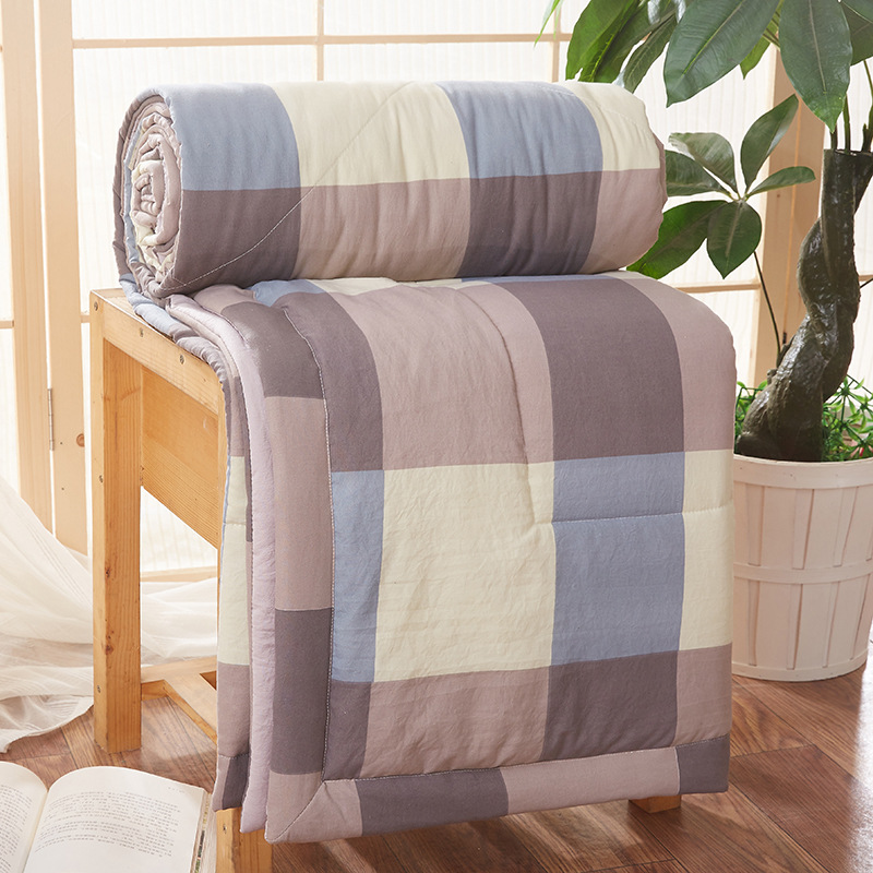 

LOVINSUNSHINE Washed Summer Quilt Pure Color Single Double Washed Silk Summer Cool Quilt Air Conditioning PP23#, Style1