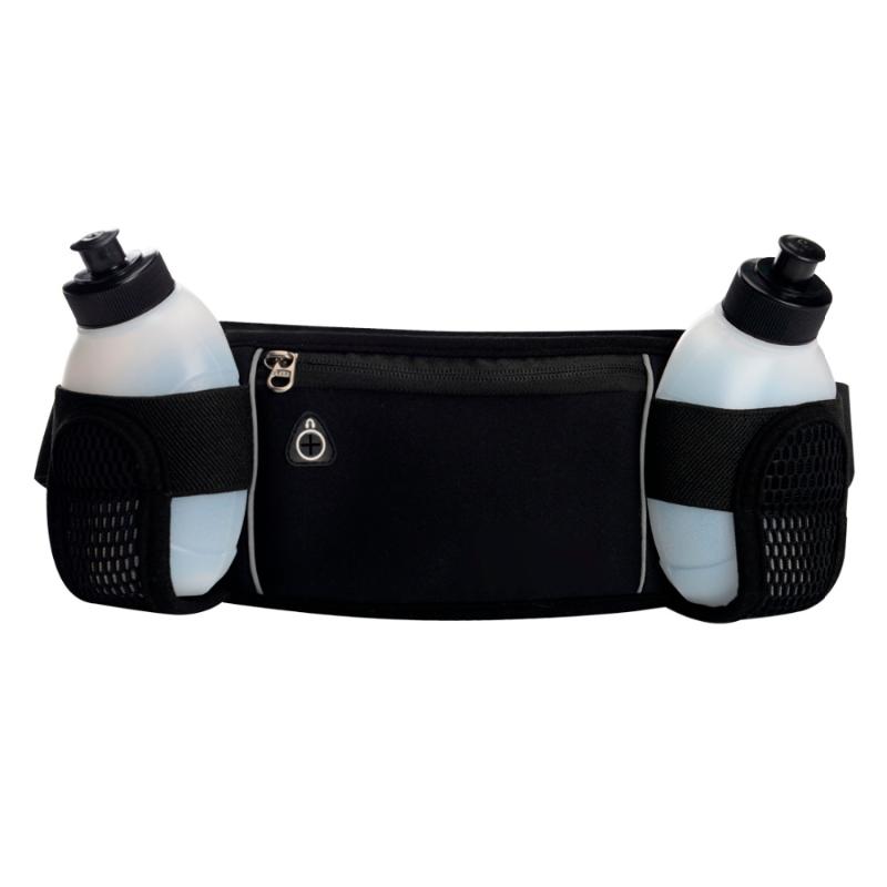 

GUGULUZA Running Bags Waist with Water Bottle For Man & Women Outdoor Camping Hiking Fitness Gym Lightweight Belt Bag, Dark blue - no