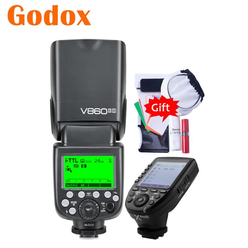 

Godox V860II-S 2.4GL HSS Camera Flash Speedlite Xpro-S Transmitter Trigger for DSLR Camera A7SII A7R A7 A9 A7II A6400