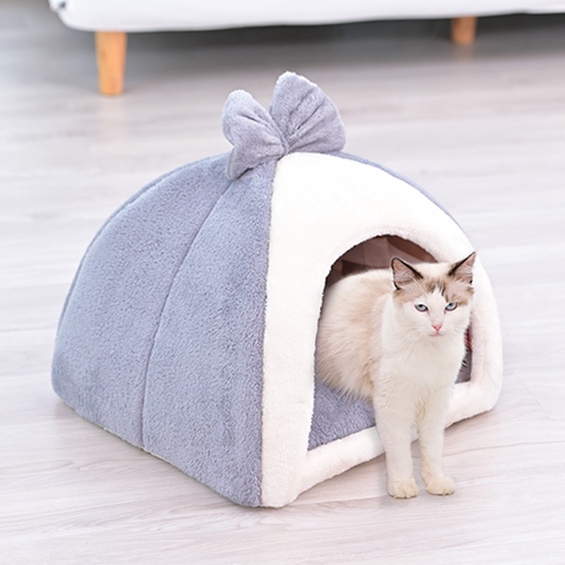 

Pet Dog Bed Warm beds for dogs Cat Nest Cat Puppy Yurt-shaped Cave Nest for Pet Puppy House Winter Kennel Beds