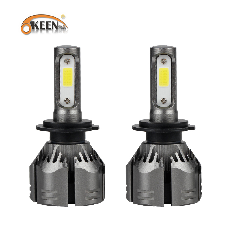 

OKEEN Car Light H1 LED H7 H11 Fog Light 9006 9005 H4 High Low Beam 6000K 12V Led Automotive Headlights Waterproof Car Headlamp