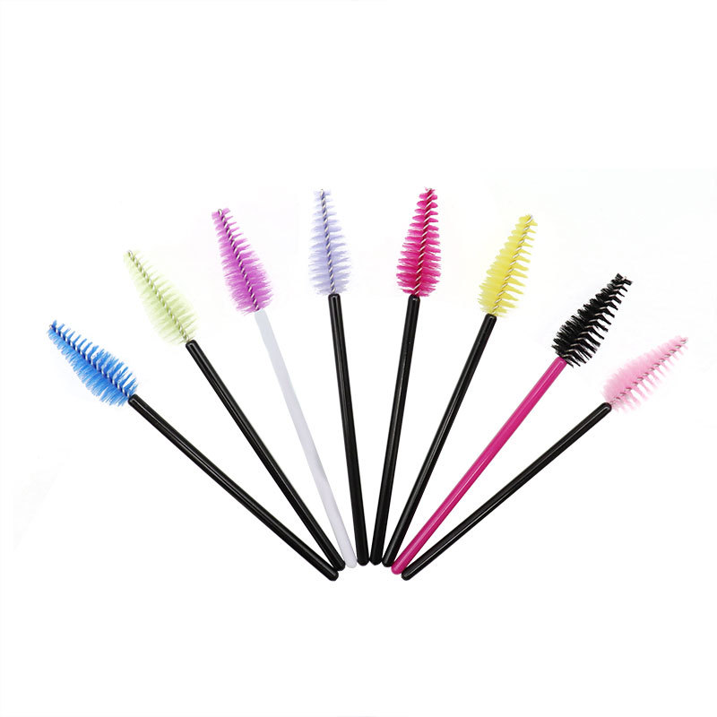 

300 Pcs Wholesale Water Drop Shape Disposable Nylon Mascara Wands Multi-Color Lashes Makeup Brushes Eyelash Extension Tools