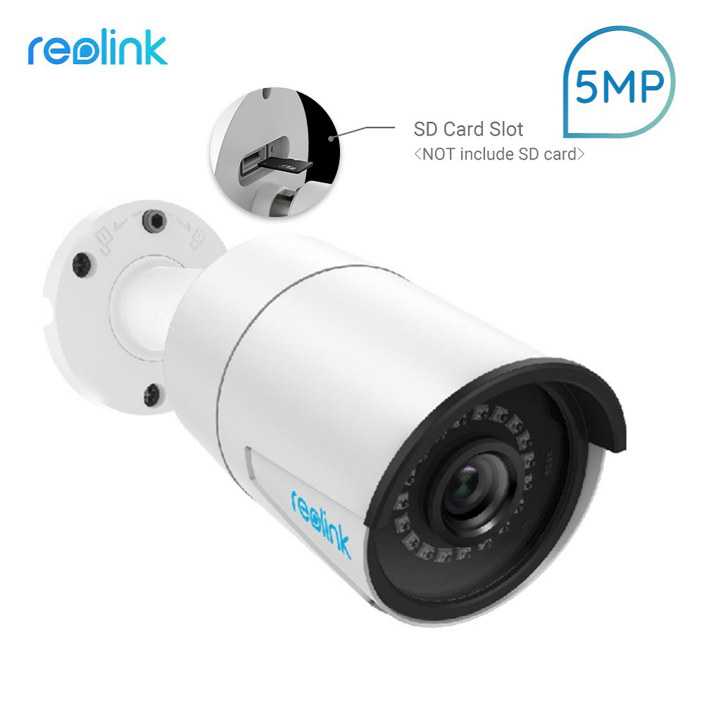 

RLC-410 PoE IP Camera 5MP HD Outdoor Indoor Waterproof Infrared Night Vision Security Video Surveillance Camera