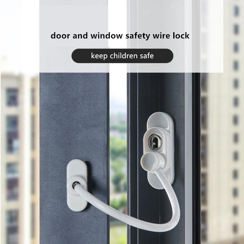 UPVCWindow Restrictor Lockable Child Baby Safety Key Security Polished BrassGold