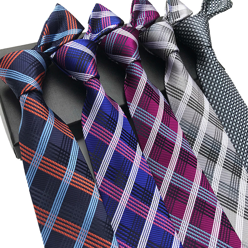 

Classic New Polyester Silk Jacquard Tie Fashion Men's Business Banquet Wedding Party Suit Shirt Accessories Necktie Men Gift