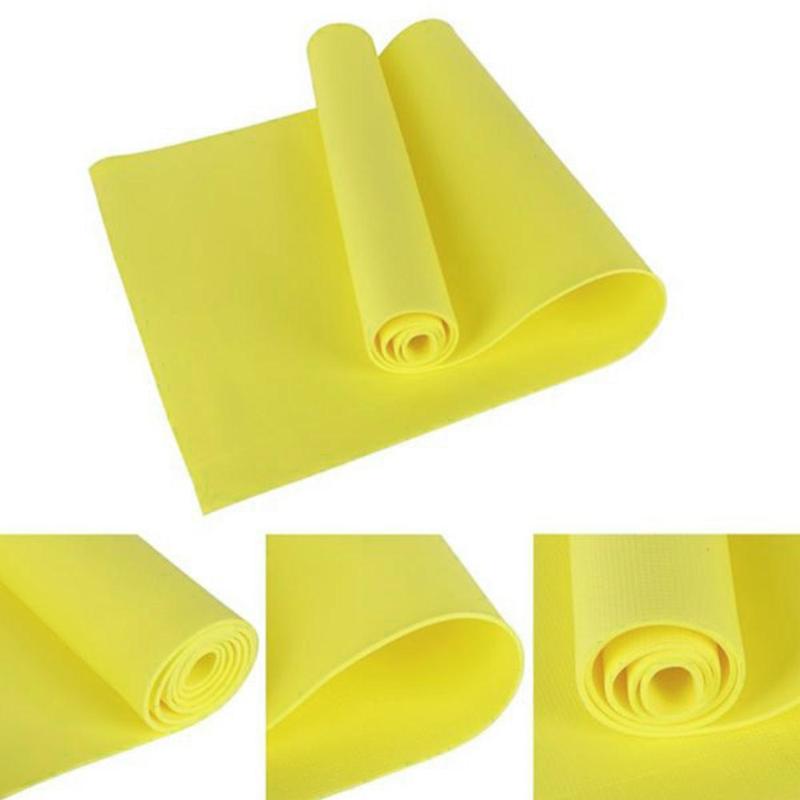 

Body Line Workout Non-Slip Mat Fitness Mat Outdoor EVA 173 * 61 * 0.4cm Home Meditation Accessory Tool Aerobics Yoga, Yellow
