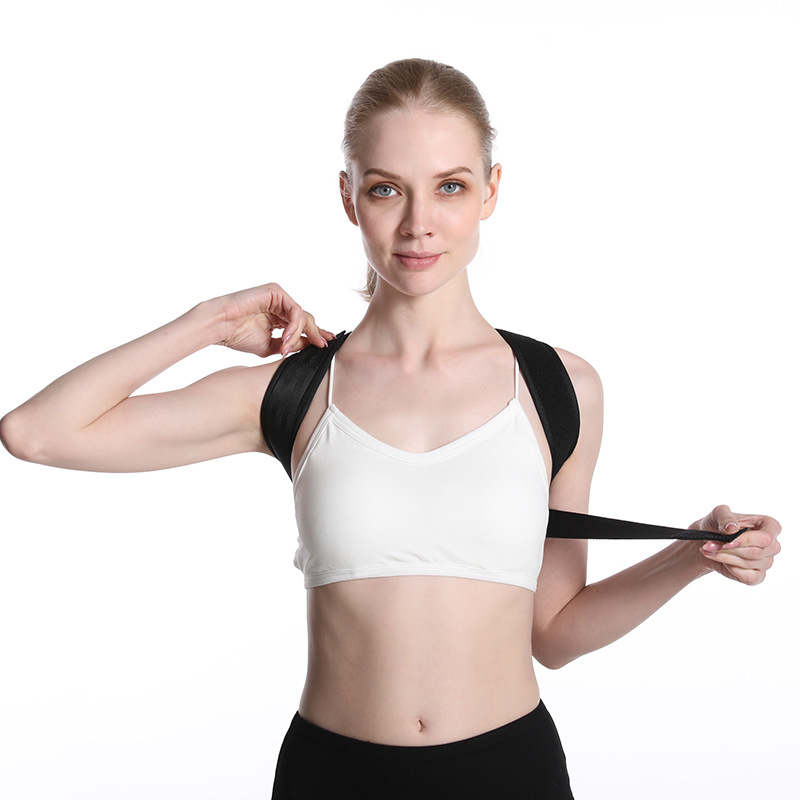 

Newly Back Shoulder Support Belt Clavicle Spine Brace Prevents Slouching Breathable Back Straightener, Model a xl