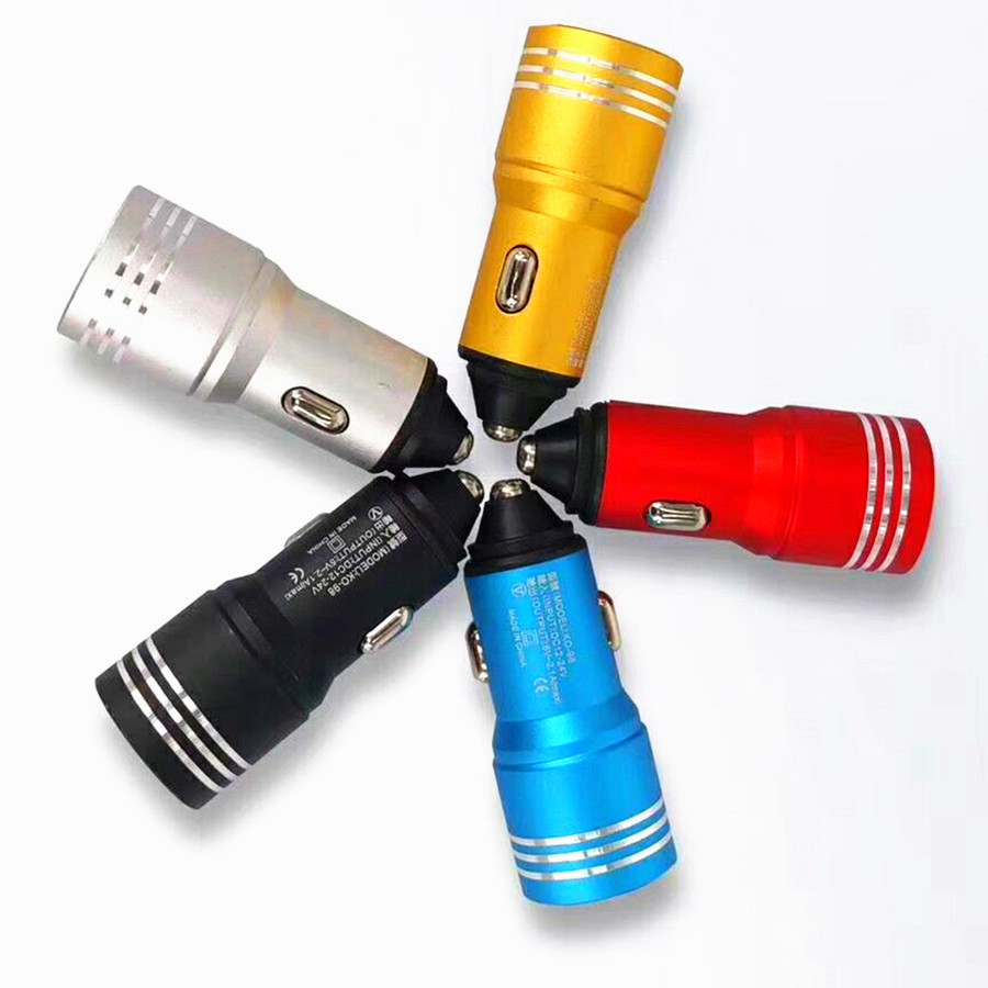 

car charger 5V 2.1A Dual Usb Ports Auto Power Adapter For htc huawei android phone tablet pc mp3