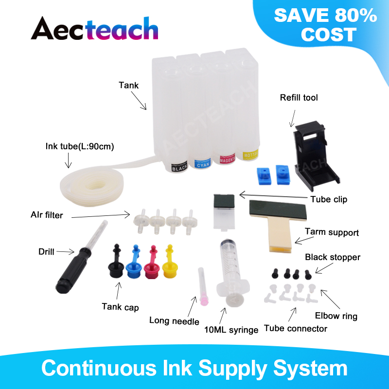 

Aecteach Ciss For Canon PG 445 PG445 PG-445 CL-446 PG440 PG 440 PG-440 CL-441 PG510 CL511 512 Cartridge Continuous Ink Tank