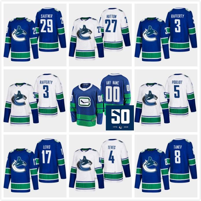 

43 Quinn Hughes Vancouver Canucks 50th Seasons 6 Brock Boeser 40 Elias Pettersson 53 Bo Horvat 23 Alexander Edler 26 Antoine Roussel Jersey, 2020 new home /youth