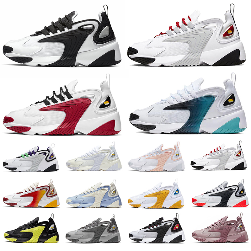 

2020 M2k Tekno Zoom 2K men women running shoes Dark Green Volt Thaki Light Cream Sports Sneakers womens Mens Trainer 36-45