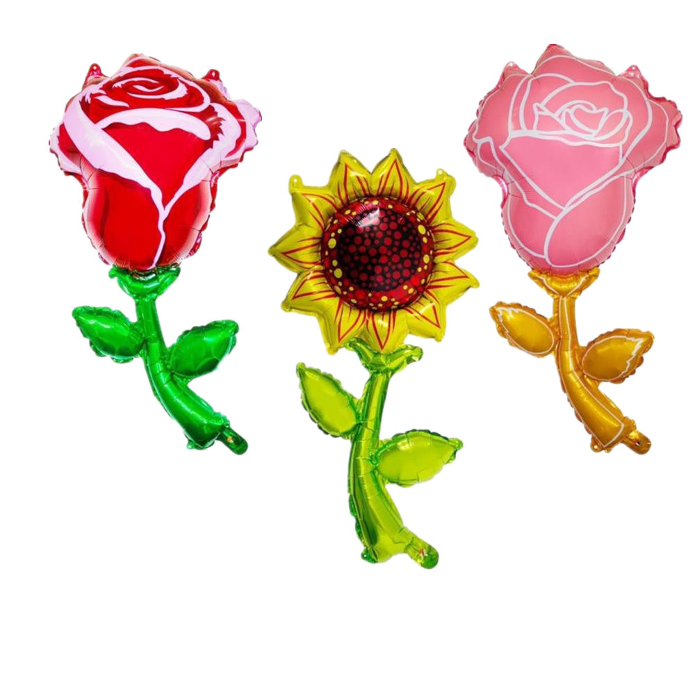 

Jumbo 36inch Red Pink Rose Flower Sunflower Balloons Flower Ballon Marriage Wedding Decor Adult Birthday Party Decoration Air Helium balloon