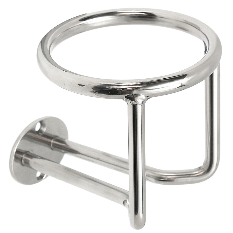 

Car Ring Cup Holder Stainless Steel Water Drink Beverage Bottle For Marine Boat Yacht Truck Rv