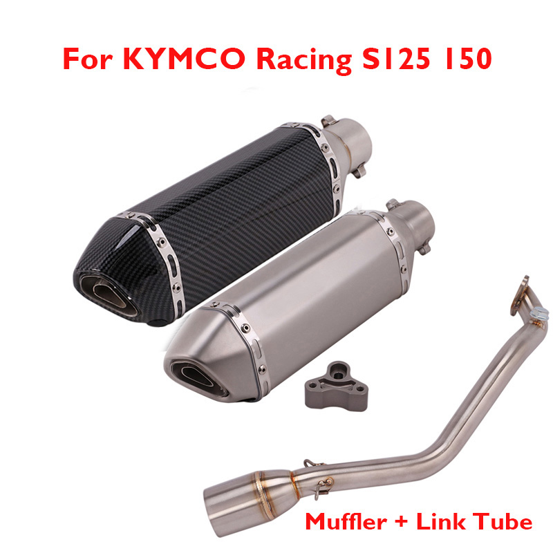 

Motorcycle Exhaust Full System Connector Link Pipe Muffler Baffle DB Killer Exhaust for kymco Racing S125 150