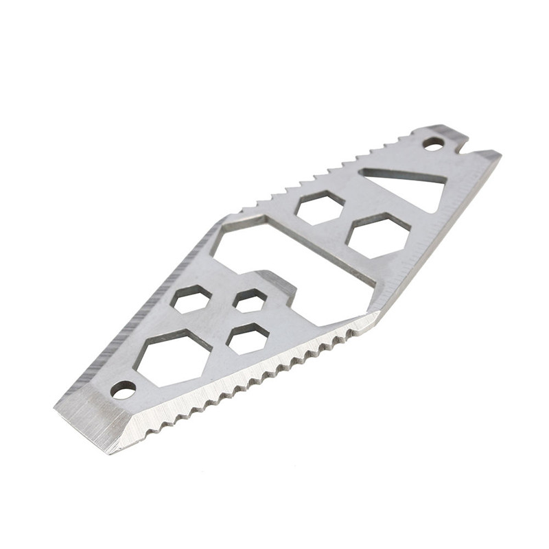 

1PCS Outdoor Portable Survival Pocket Multi Tool Multifunction Bottle Opener Wrench Screwdriver Saw Blade Ruler Key Chain
