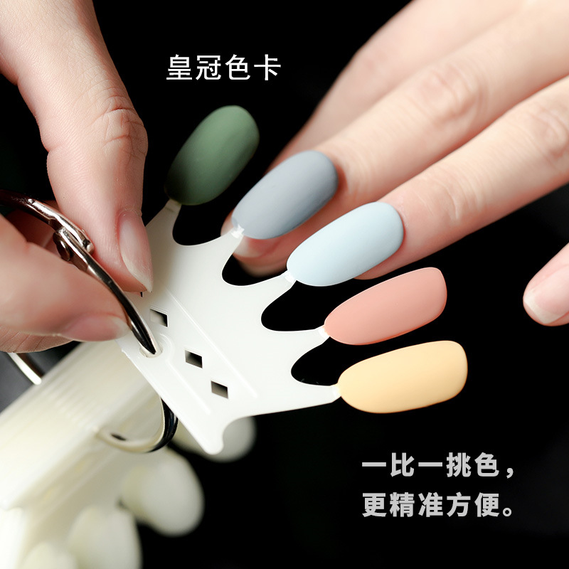 

Nail Tips Card Board Color Card Practice Nail Show a Mode Exhibition, Crown color card transparent