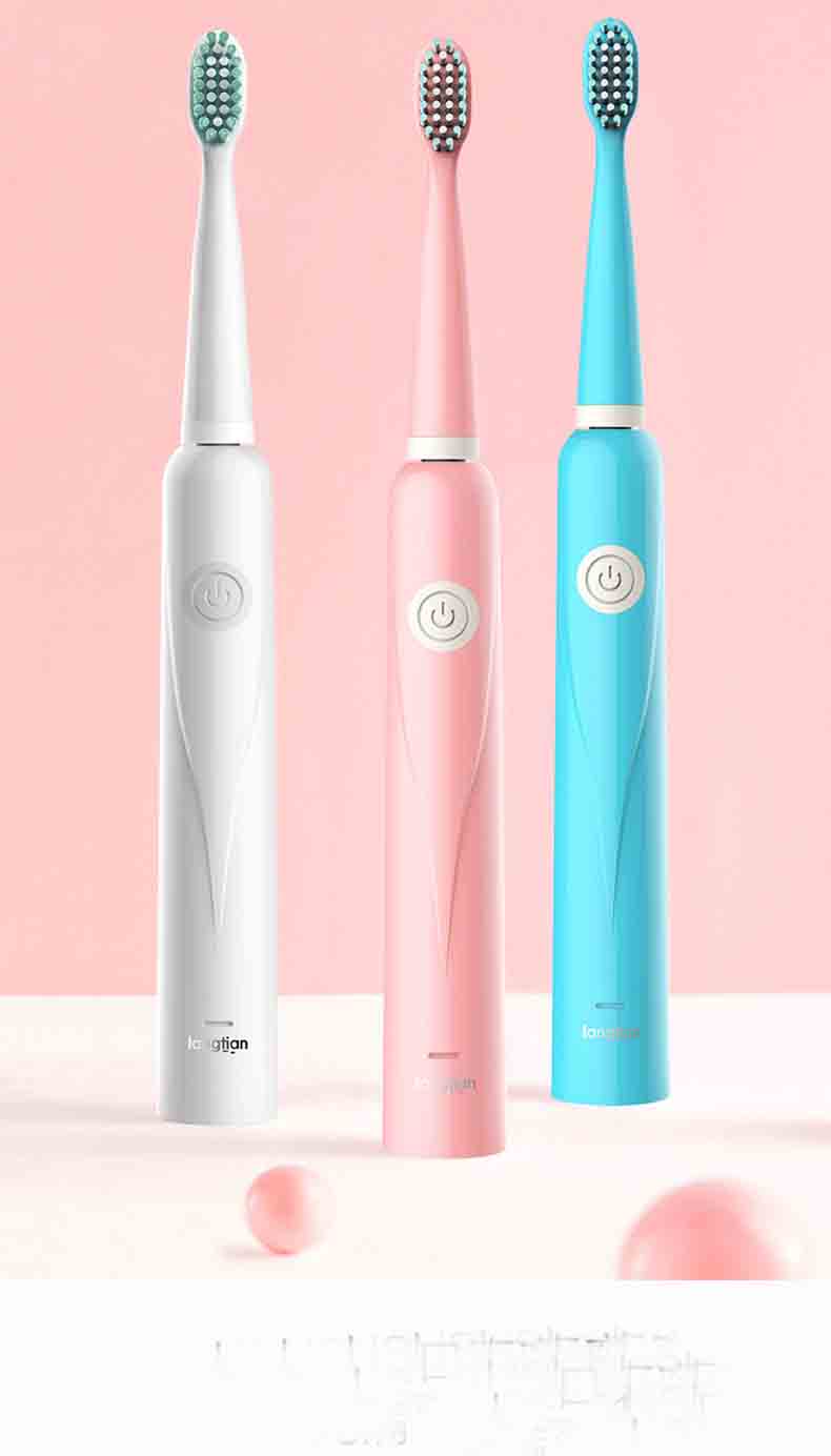 

Sonic electric toothbrush USB rechargeable whole body waterproof soft bristles LT-Z08 ivory white DOM