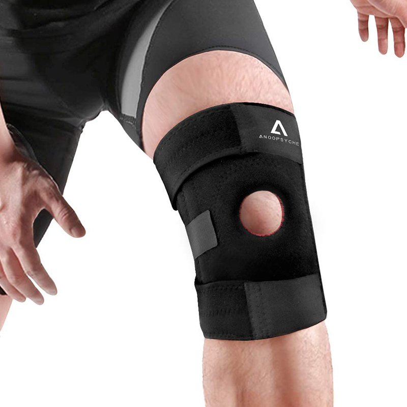 

Adjustable Breathable Knee Brace Orthopedic Protector Strap Outdoor Sports Kneepad With 4Metal Springs For Men Women Knee Suppor, Black