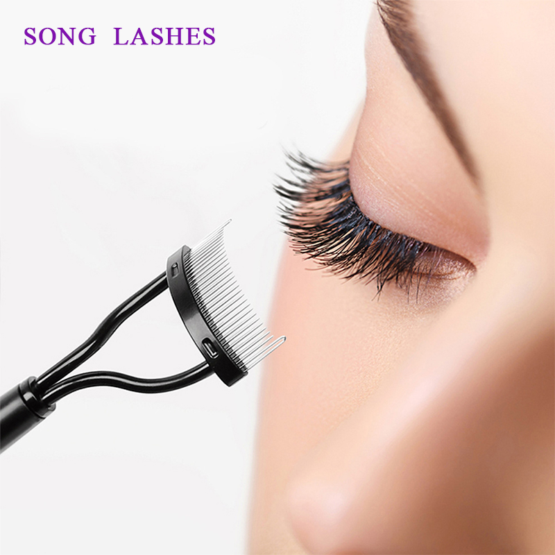 

SONG LASHES Eyelash Makeup Lash Separator Foldable Metal Eyelash Brush Comb Mascara Curl Beauty Makeup Cosmetic Tool