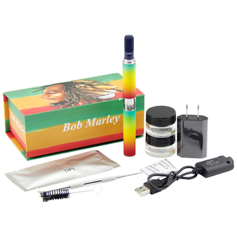 

High quality bob marley vaporizer starter kit for herb vape pen dry herb vaporizer vapes pen e-cig kit 510 thread battery fast shipping