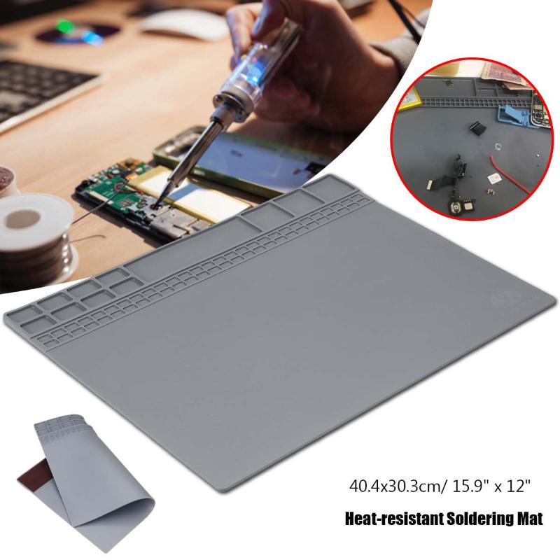 

Soldering Station Soldering Pad Heat resistant Silicone Heat Insulation Pad Repair Tools Maintenance Platform Desk Mat