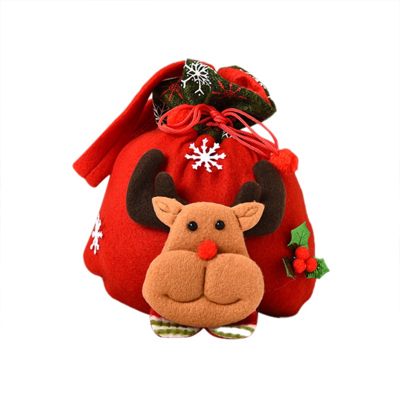 

Cute Christmas Gift Bag, Three-dimensional Doll, Candy Bag, Christmas Gift Handbag, Brushed Cloth Decorations
