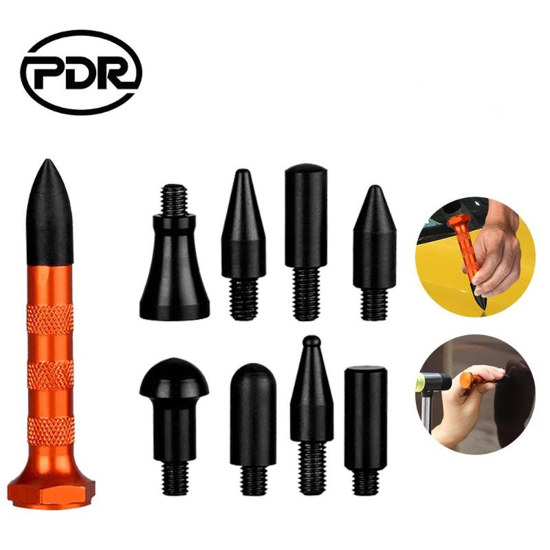 

Super PDR Car Body Paintless Dent Repair Knock Down Pen Aluminum PDR Tools Tap Down Pen Hand Tools for Dent Remove Hail 3 Types