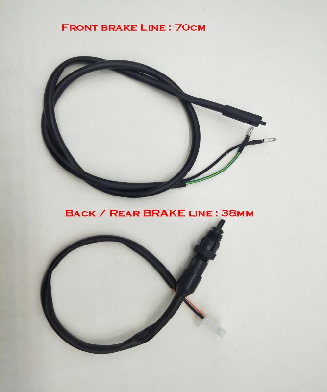 

A660 Motorcycle Scoote Front Brake Cable+ Rear Brake Light Switch Cable Wire For Motorbike ATV GO KART