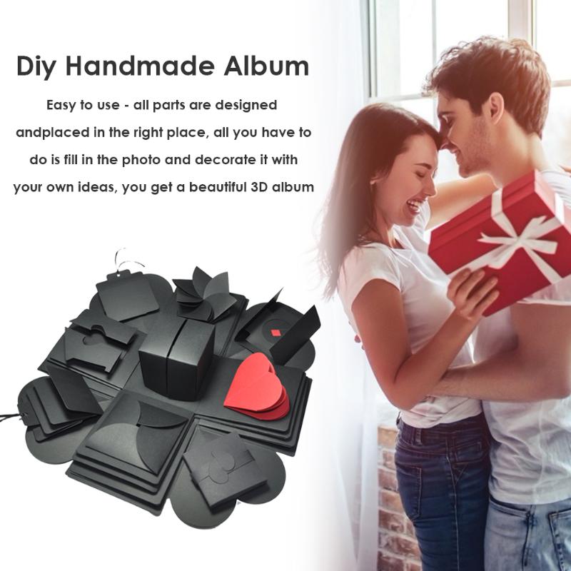 

Surprise Quadrilateral Exploding Boxes Handmade Birthday Gifts Photo Customization Anniversary Present Easy to Use