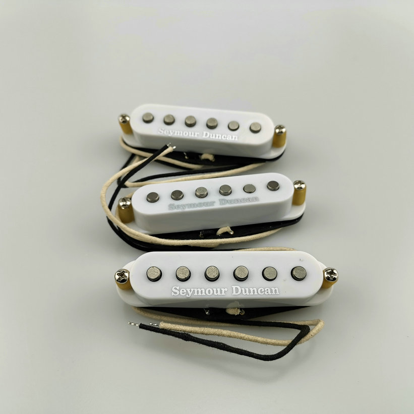 Guitar Pickups SSL1 Alnico5 Single coil Pickup Vintage Staggered for guitar White-image-588071131