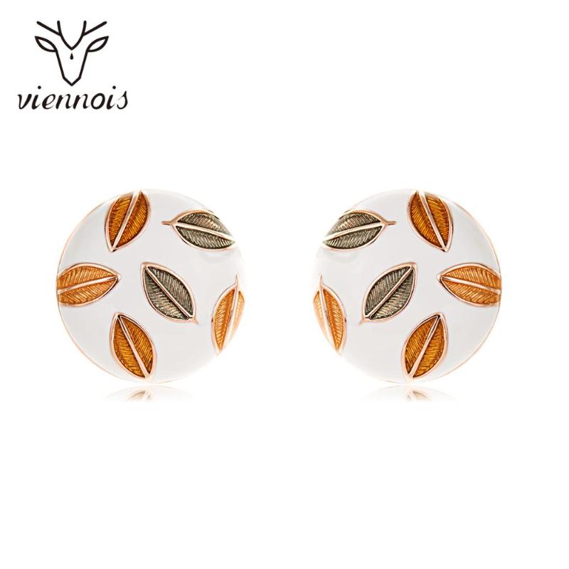 

Viennois Cute Enamel Round Small Stud Romantic Multicolor Earrings for Women Korean Earrings