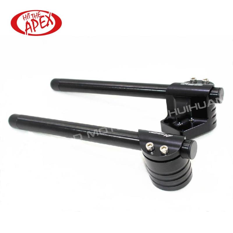

CNC Clip on with handle bar for EX250 / Ninja 250R 2008 - 2012 Black A Clipons Handlebars