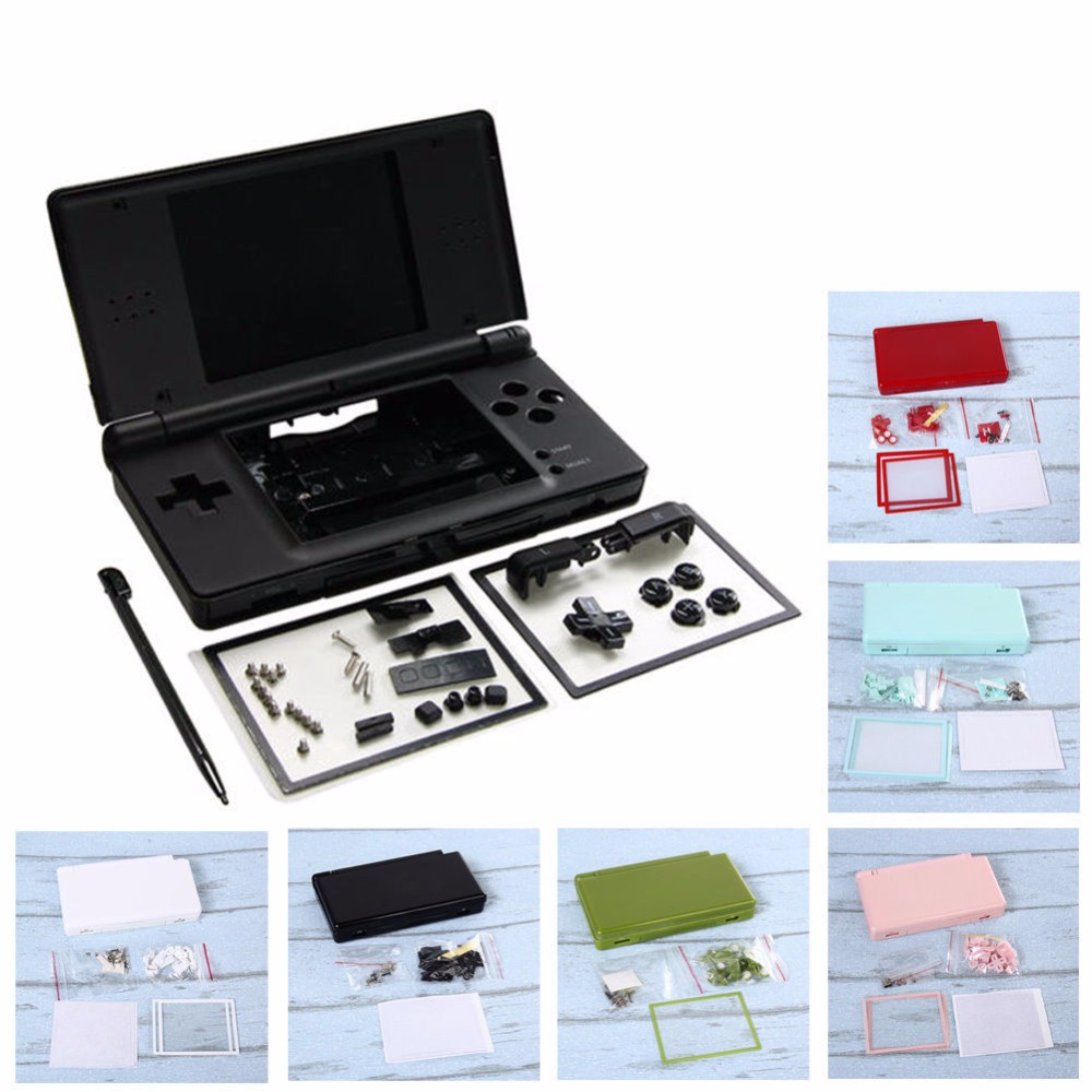 

New Full Set Housing Cover Case Replacement Shell with buttons For Nintend DS Lite DSL NDSL Repair Parts DHL FEDEX EMS FREE SHIPPING