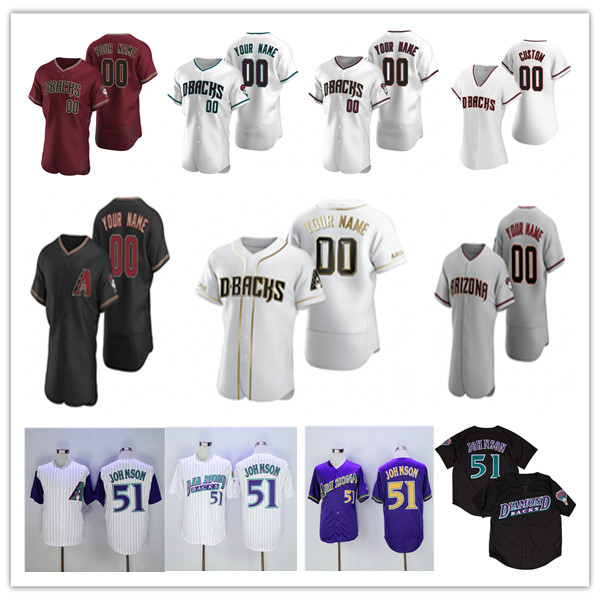 

New Arizona Jersey Ketel Marte Jake Lamb Nick Ahmed Eduardo Escobar Christian Walker David Peralta Carson Kelly Mike Leake Andrew Chafin, 2020 men flexbase black
