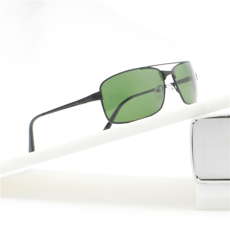 

MINCL 2020 Top Quality GREEN Lens Sunglasses Men Rivet Design Goggles Female Square UV400 Protection NX