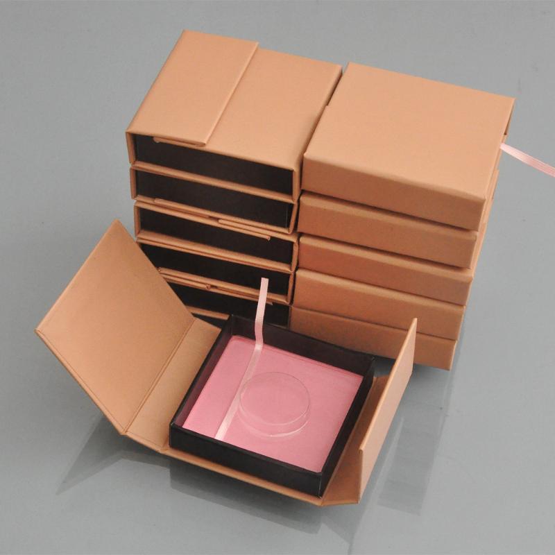 

20pcs/pack false eyelash packaging box lash boxes custom your logo fake mink eyelashes extension strip square magnet case empty