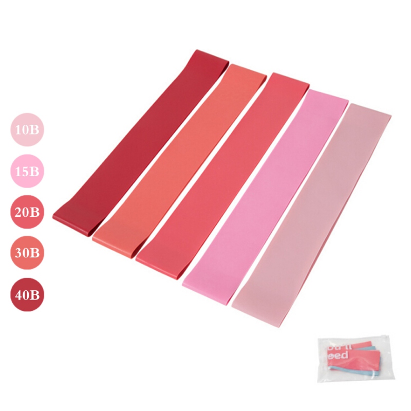 

5pcs/set Rubber Band Exercise Gym Strength Elastic Bands Yoga Resistance Bands