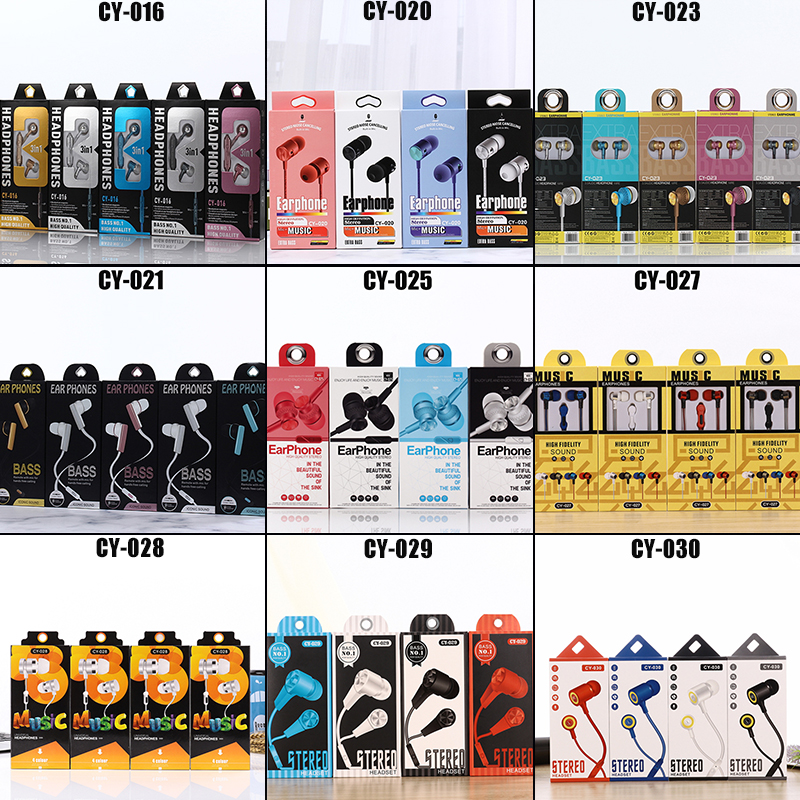 

Earphones earbuds Earphone 3.5mm Headphones In-Ear headset with mic for Mp3 Mp4 Mobile phone tablet CY-033 045