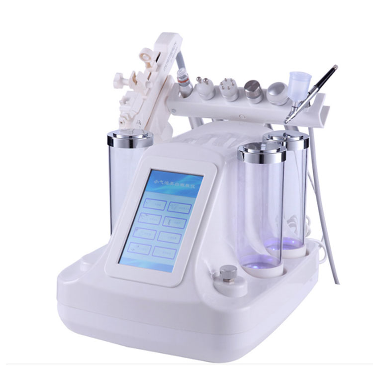 

6 In 1 Professional Hydrafacial Machine Microdermabrasion Ultrasonic RF Oxygen Spray Skin Care Deep Cleaning 7 Colors LED Mask Facial