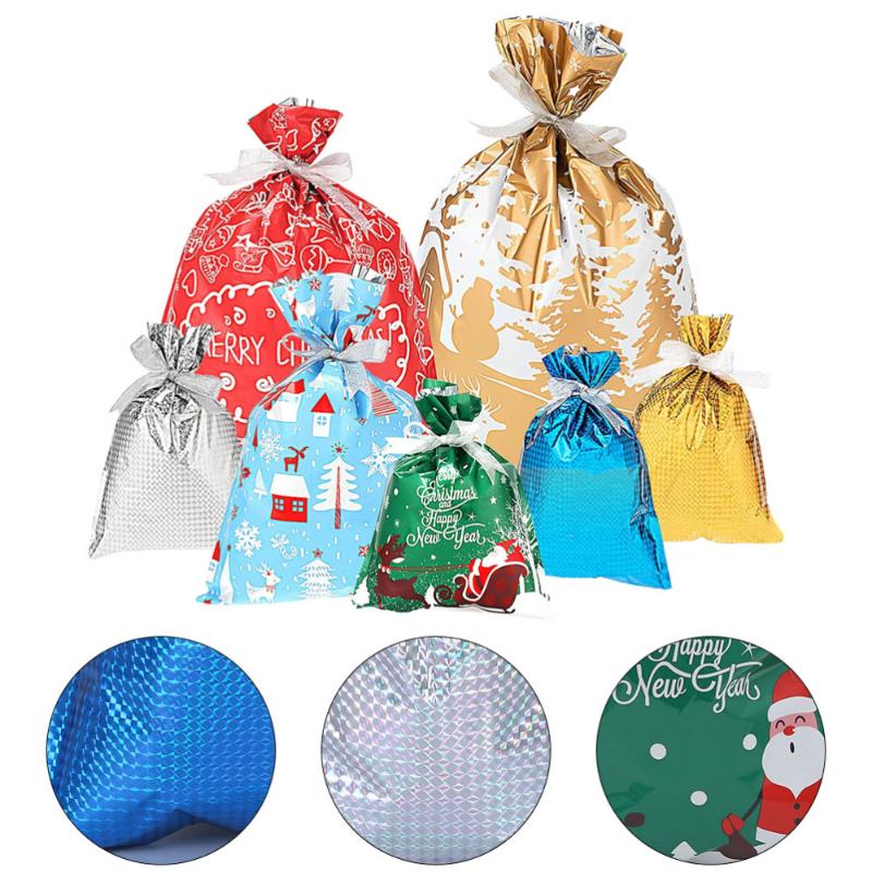 

7pcs Plastic Chic Candy Bags Gift Bags for Candy Wraping Christmas