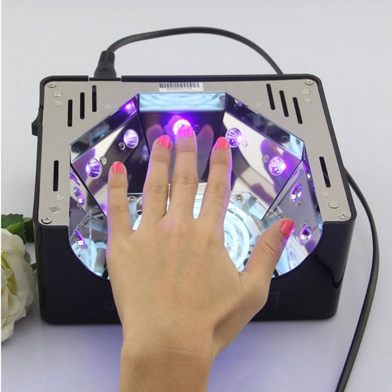 

UV LED Lamp Nail Dryers Art Manicure Gel Polish Nail Art Tools Curing Salon Home Use 3 Colors LED 35W 100-240V Curing All Gels, Black eu