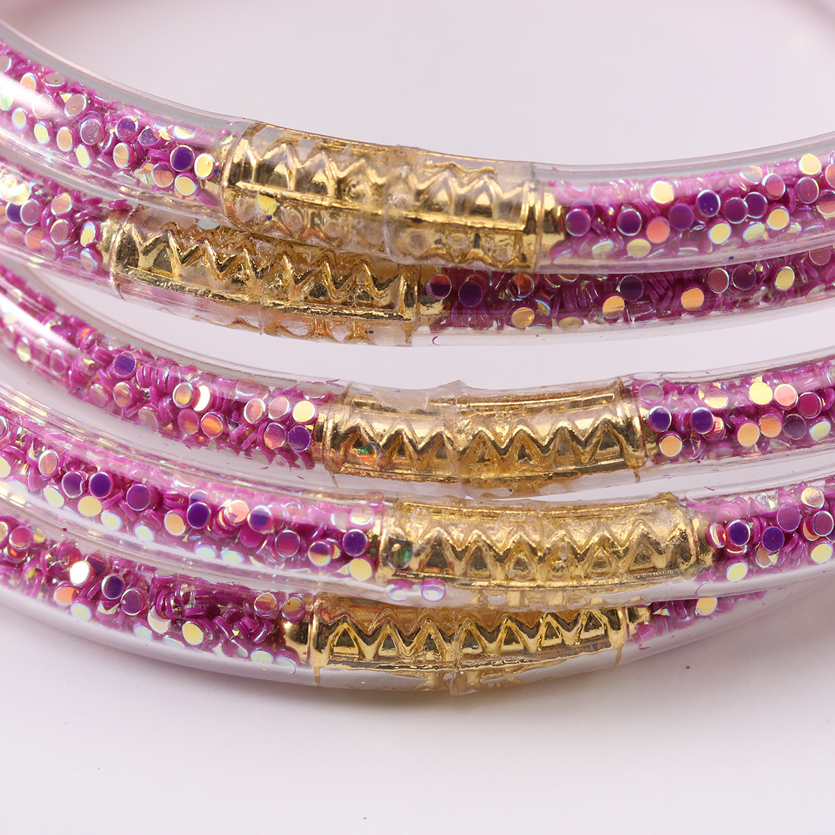 Wholesale Other Bracelets At 6.50, Get Mayforest Glitter Jelly Round