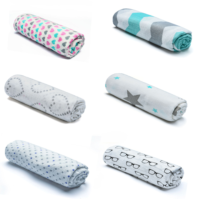 

One pack Muslin Baby Swaddling Blanket Newborn Infant Cotton Swaddle Towel
