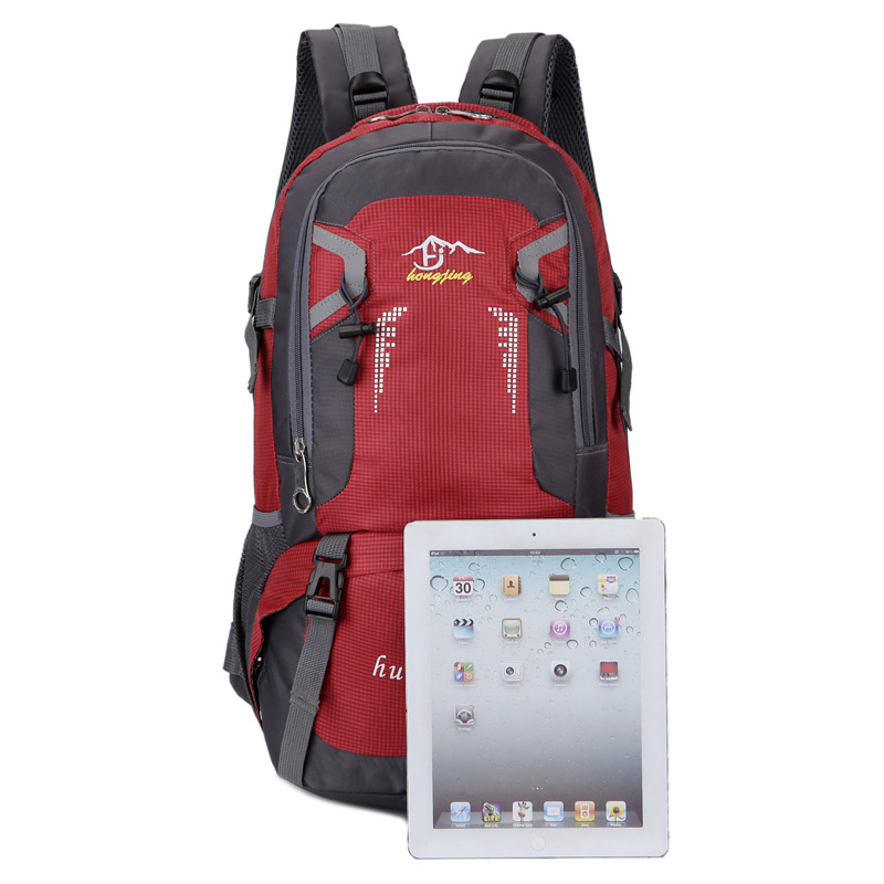 

2020 New Style Mountaineering Bag Outdoor Gymnastic Valise Large Capacity Backpack Waterproof Student Bag Anti-Theft Backpack, 40l marriage bed with its bright red cur